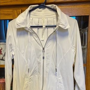 Lululemon lightweight white shell jacket
